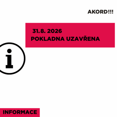 31. 8. POKLADNA UZAVŘENA
