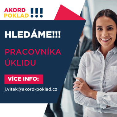 Hledáme pracovníka úklidu
